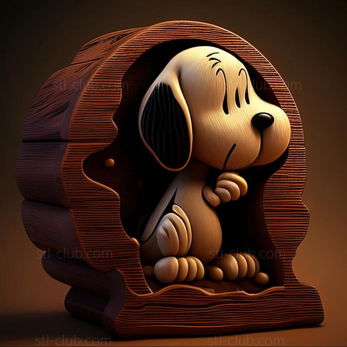 3D model  Snoopy FROM PinatsPeanuts (STL)